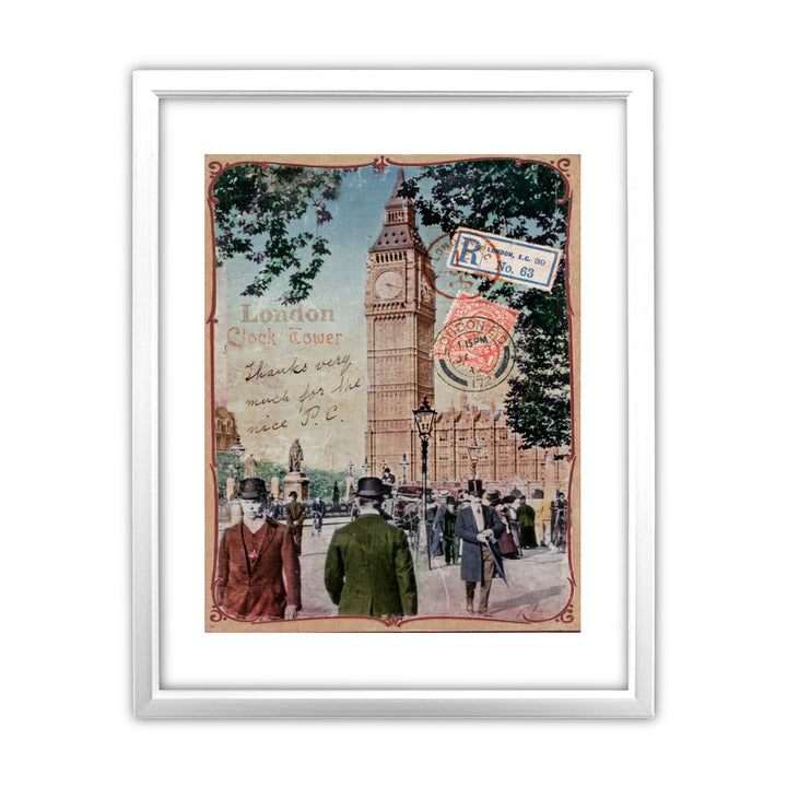 Big Ben, London 11x14 Framed Print (White)