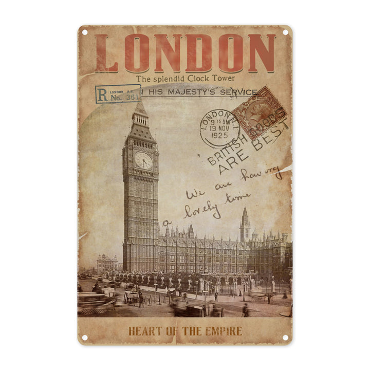 Big Ben, London Metal Sign