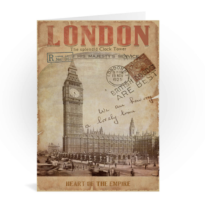 Big Ben, London Greeting Card 7x5