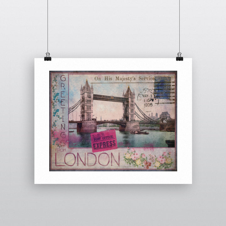 Tower Bridge, London 90x120cm Fine Art Print