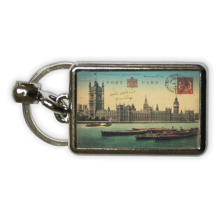 Houses of Parliament, London Metal Keyring