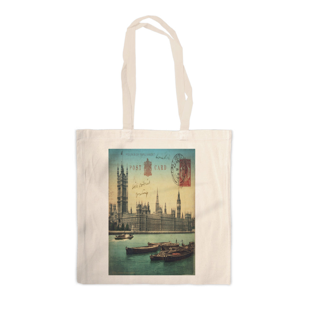 Houses of Parliament, London Canvas Tote Bag
