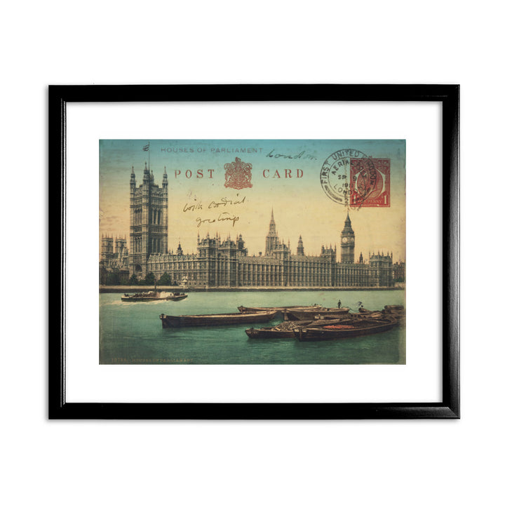 Houses of Parliament, London 11x14 Framed Print (Black)