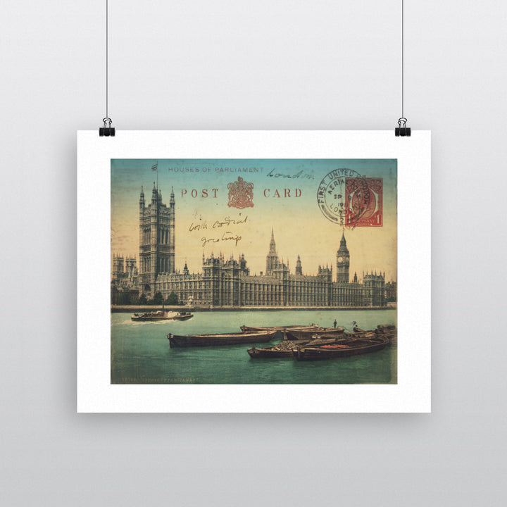 Houses of Parliament, London 90x120cm Fine Art Print