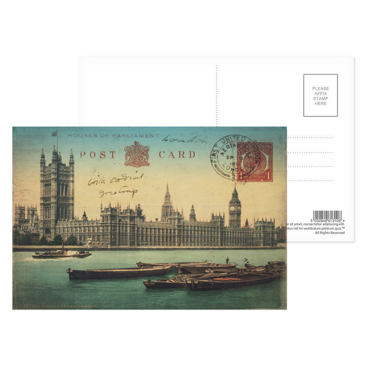 Houses of Parliament, London Postcard Pack