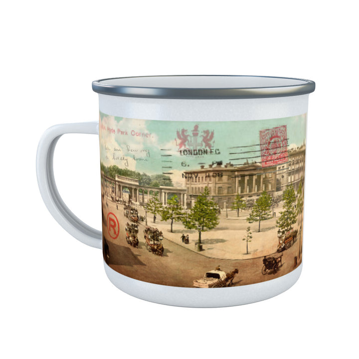 Hyde Park Corner, London Enamel Mug