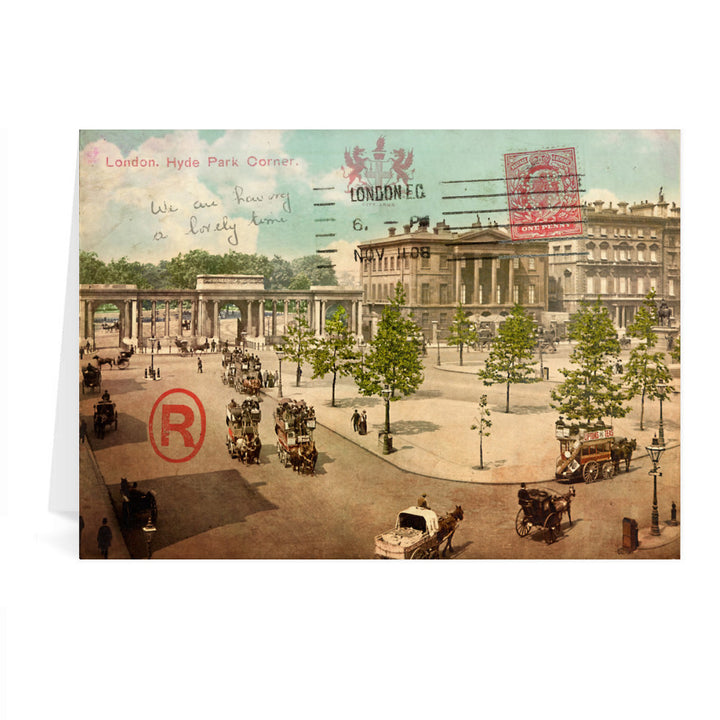 Hyde Park Corner, London Greeting Card 7x5