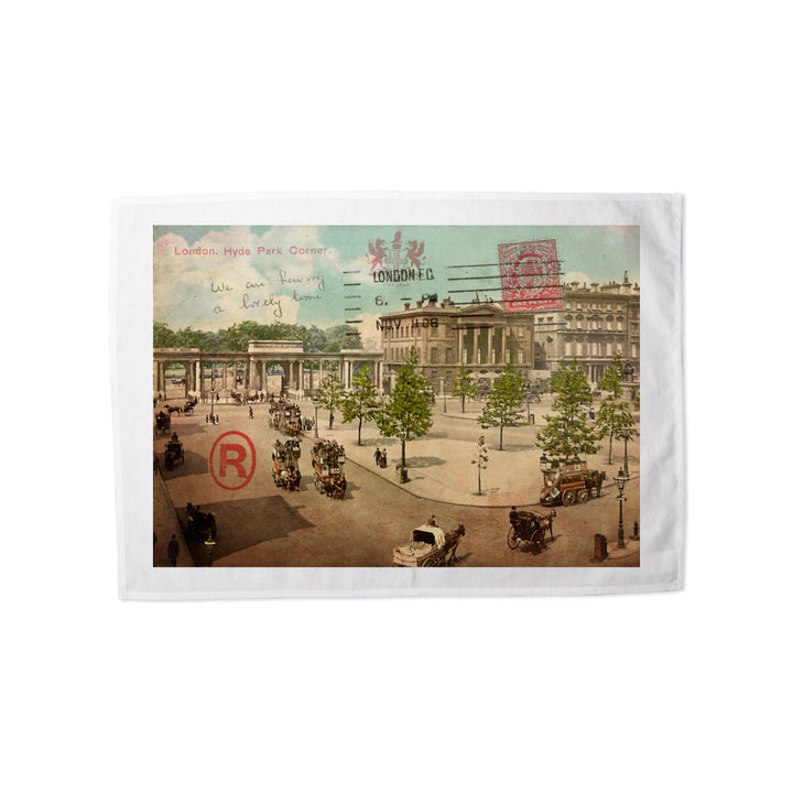 Hyde Park Corner, London Tea Towel