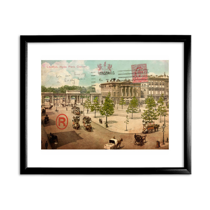 Hyde Park Corner, London 11x14 Framed Print (Black)