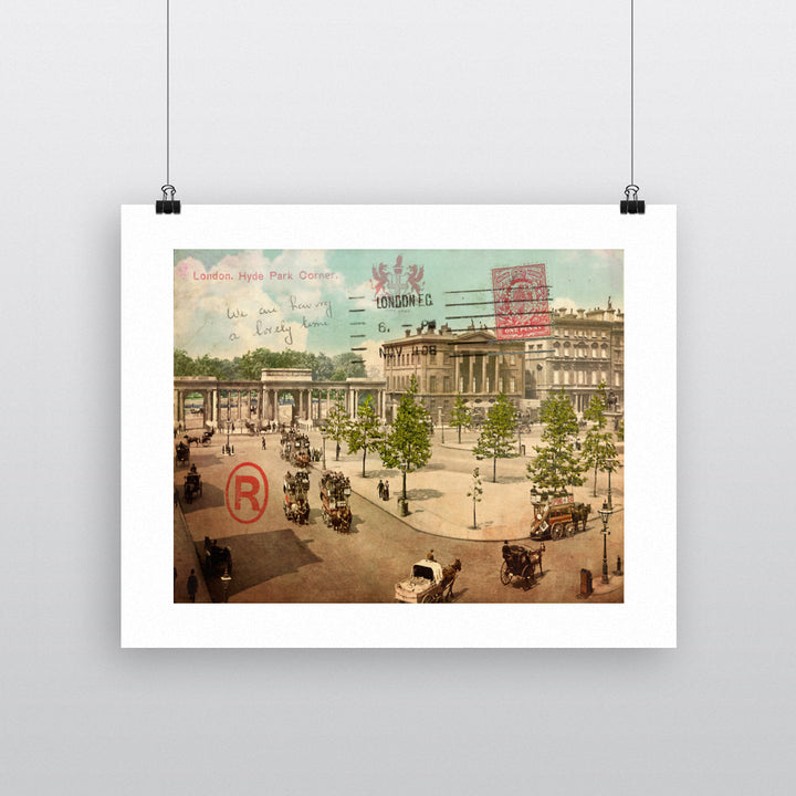 Hyde Park Corner, London 90x120cm Fine Art Print