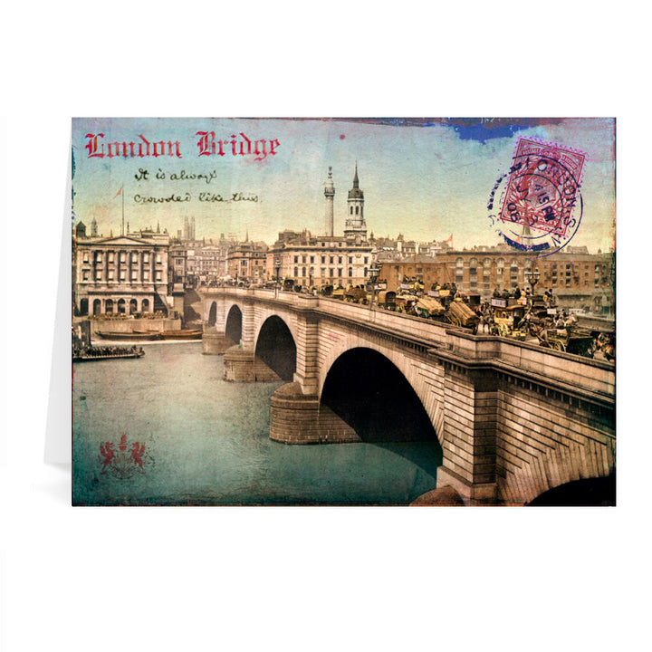 London Bridge Greeting Card 7x5