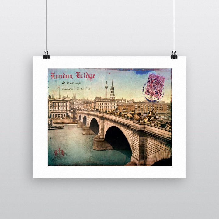 London Bridge 90x120cm Fine Art Print