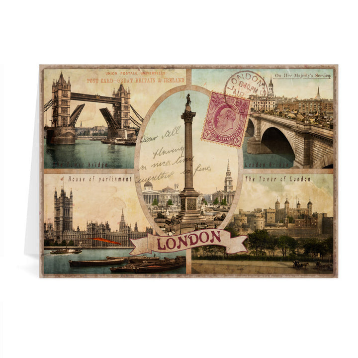 London Greeting Card 7x5