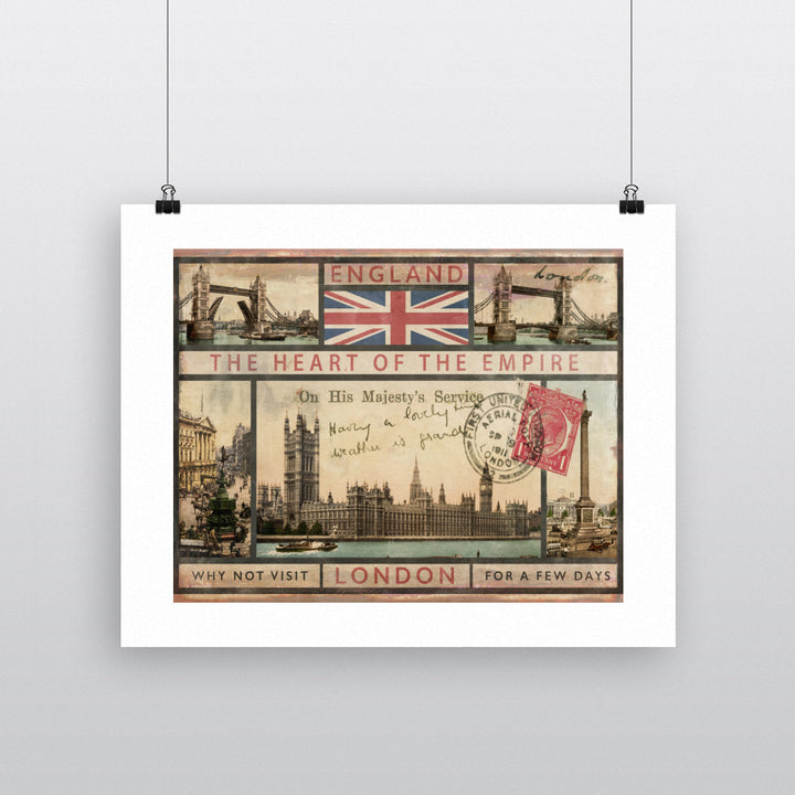 London 90x120cm Fine Art Print