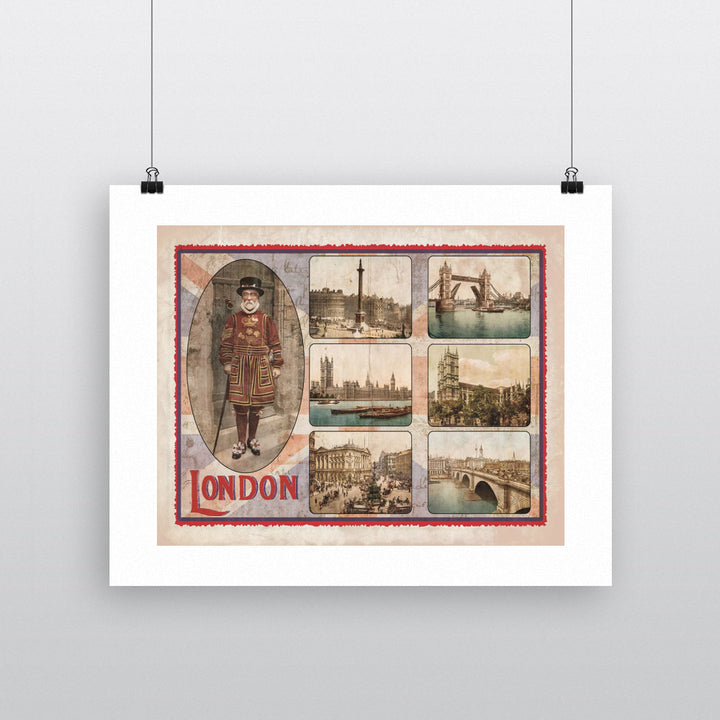 London 90x120cm Fine Art Print