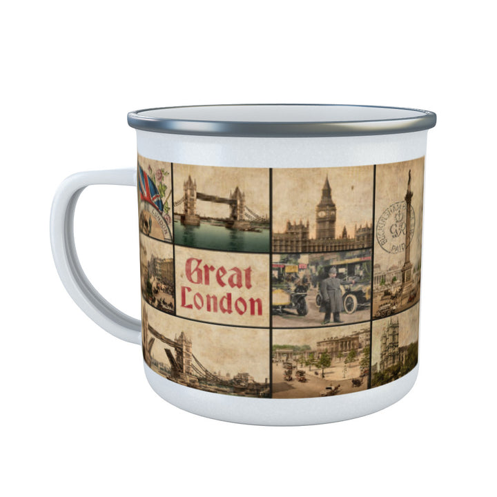 London Enamel Mug