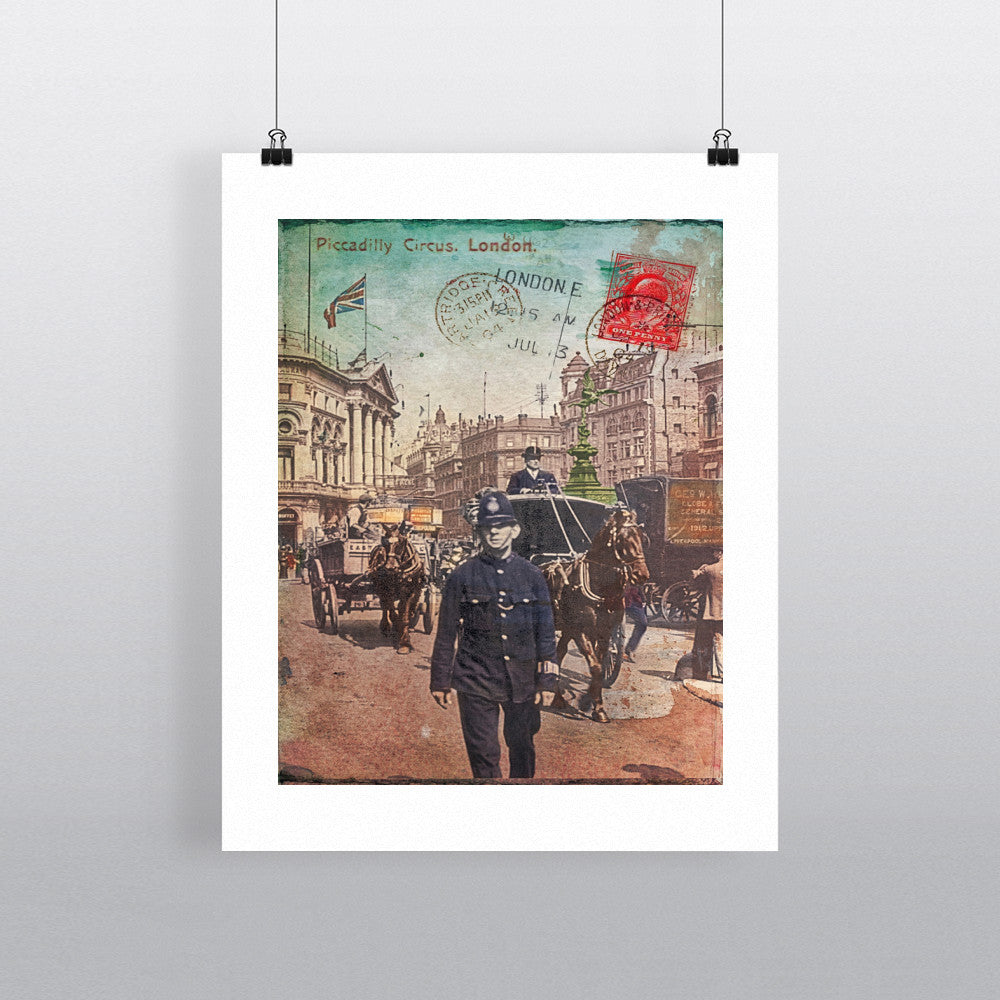 Piccadilly Circus, London 90x120cm Fine Art Print