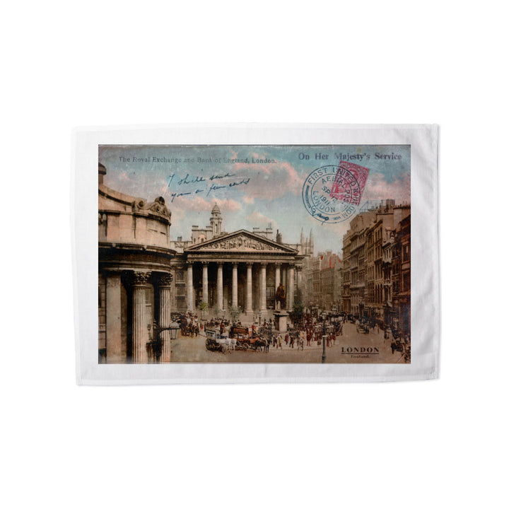 The Royal Exchange and Bank of England Tea Towel