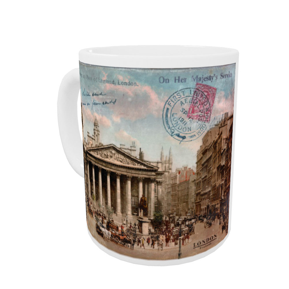 The Royal Exchange and Bank of England Coloured Insert Mug