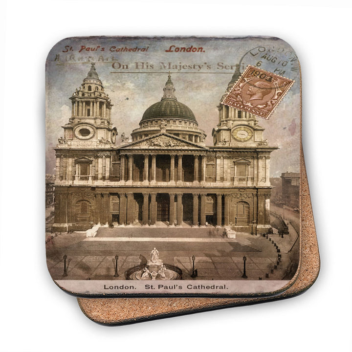 St Pauls Cathedral MDF Coaster