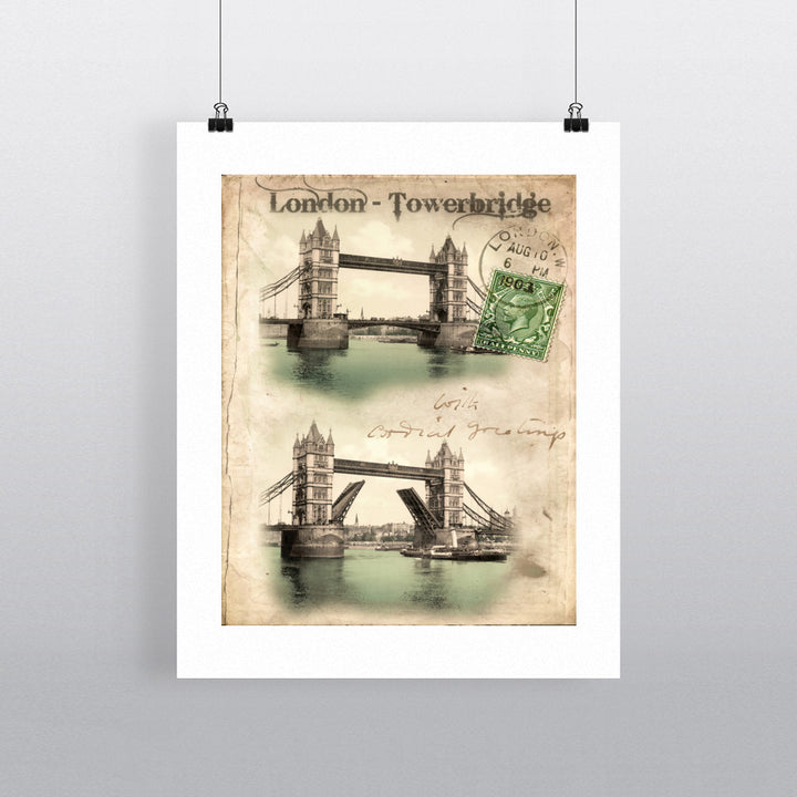 Tower Bridge, London 90x120cm Fine Art Print