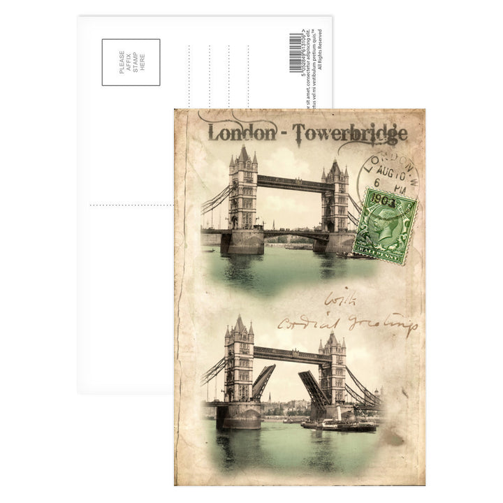 Tower Bridge, London Postcard Pack