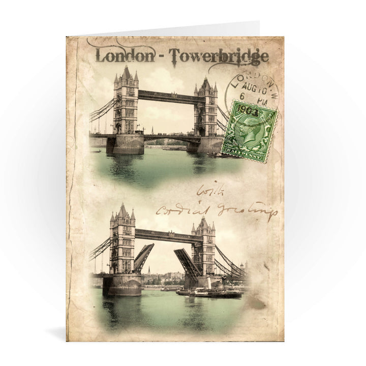 Tower Bridge, London Greeting Card 7x5