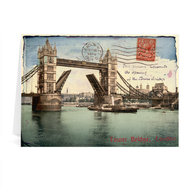 Tower Bridge, London Greeting Card 7x5