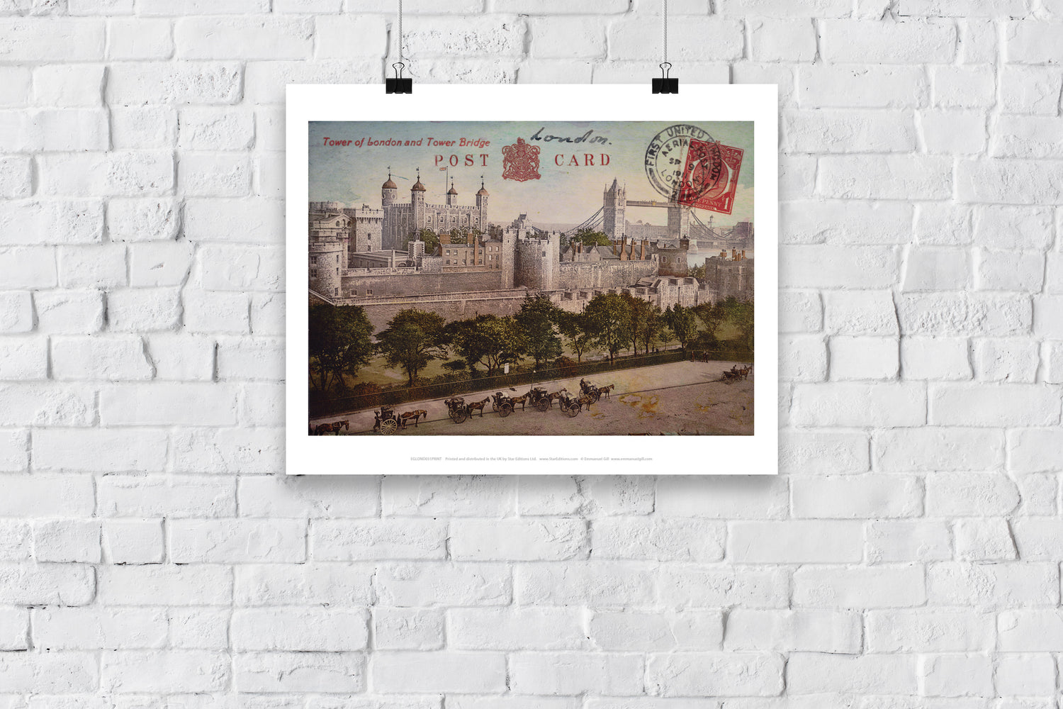 Tower of London and Tower Bridge - Art Print