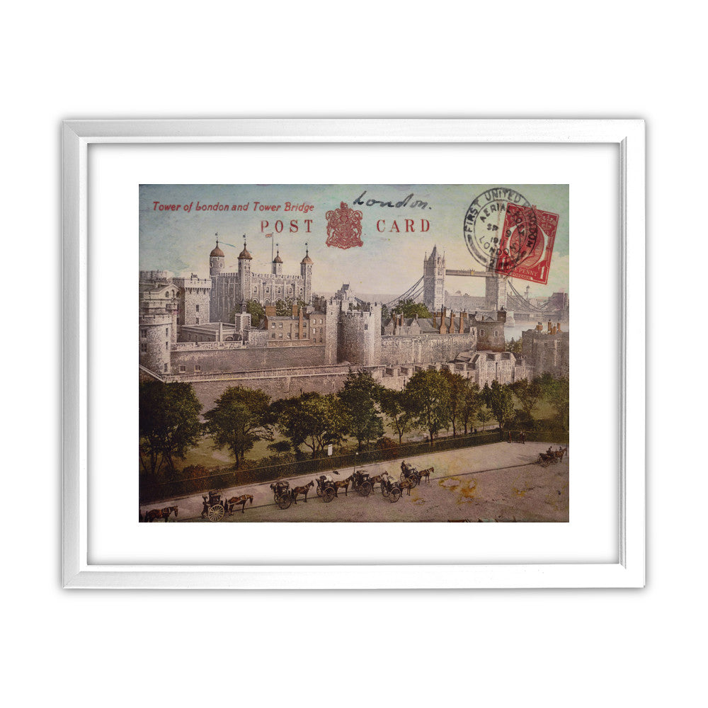 Tower of London and Tower Bridge - Art Print