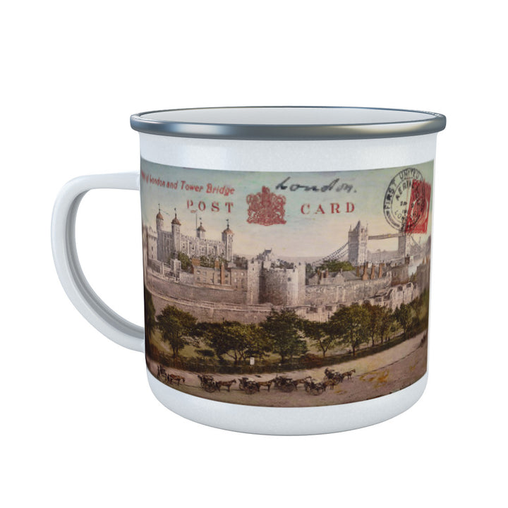 Tower of London and Tower Bridge Enamel Mug