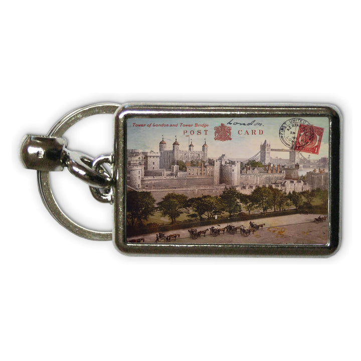 Tower of London and Tower Bridge Metal Keyring