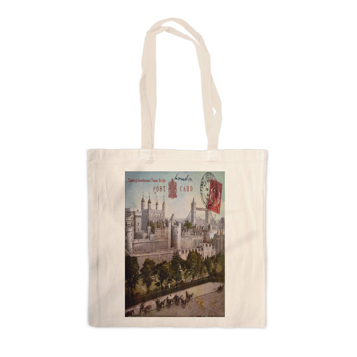 Tower of London and Tower Bridge Canvas Tote Bag