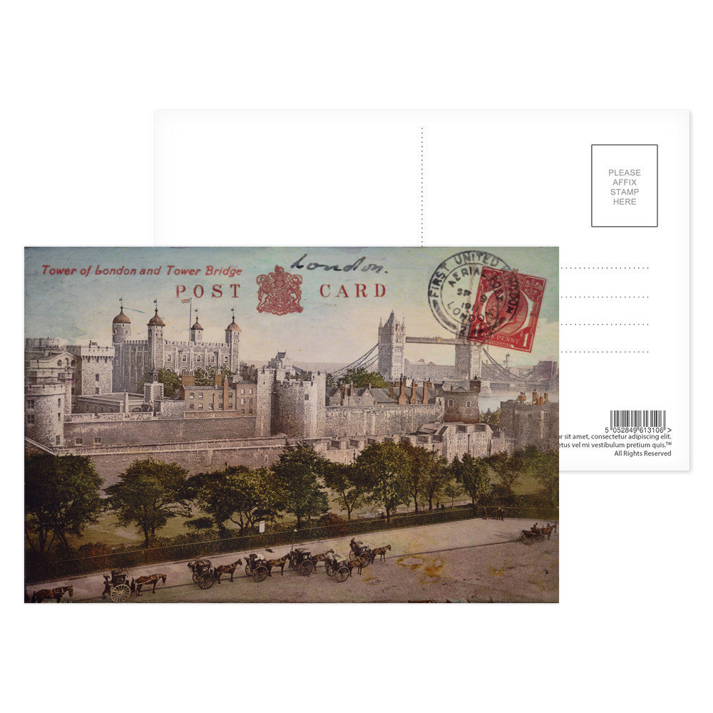 Tower of London and Tower Bridge Postcard Pack