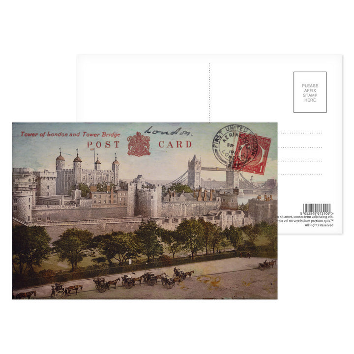 Tower of London and Tower Bridge Postcard Pack