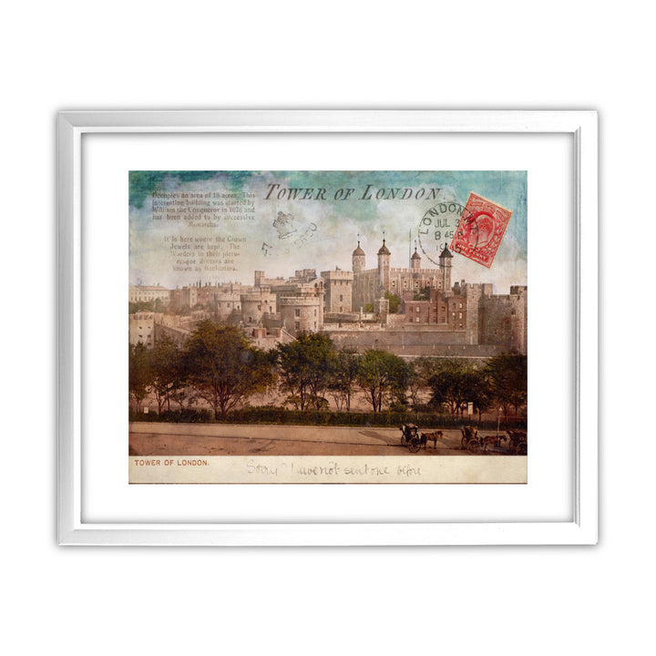 Tower of London 11x14 Framed Print (White)