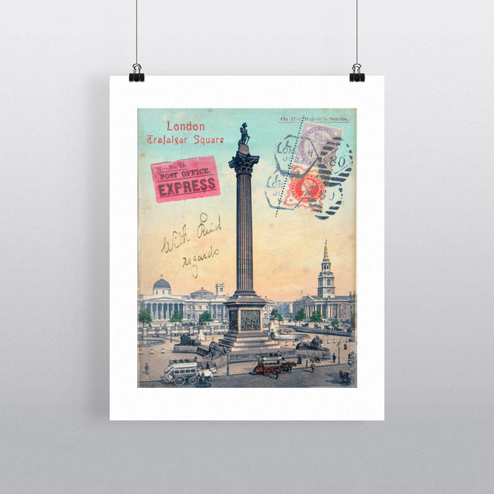 Trafalgar Square, London 90x120cm Fine Art Print