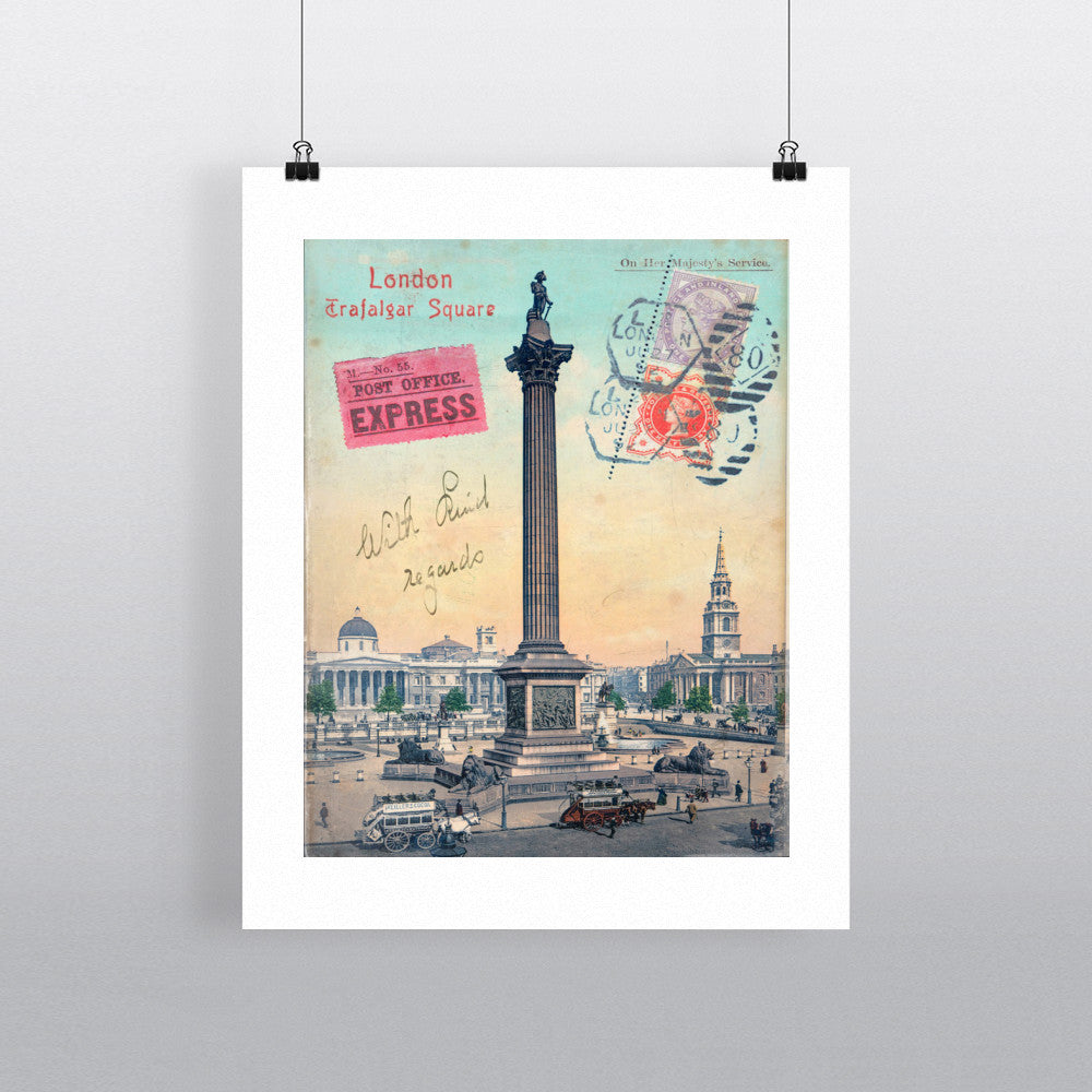 Trafalgar Square, London - Art Print