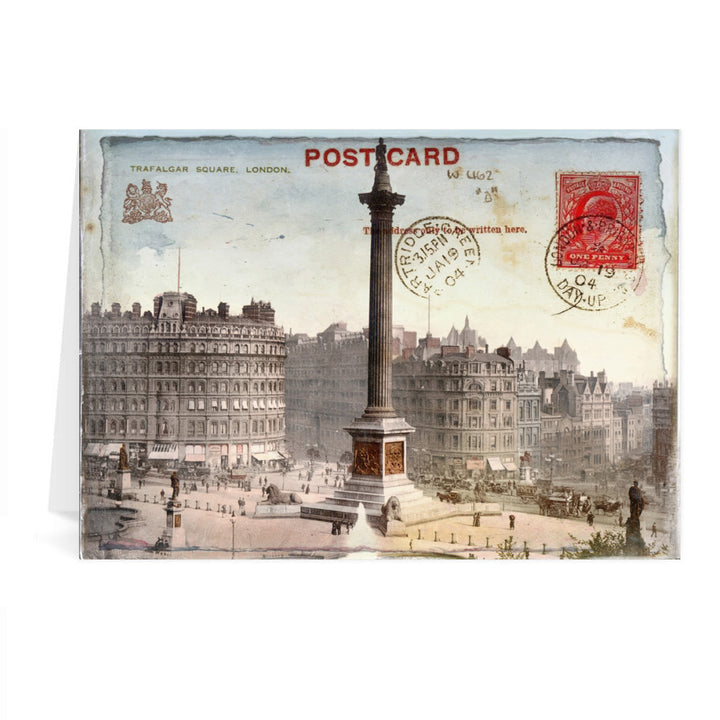Trafalgar Square, London Greeting Card 7x5