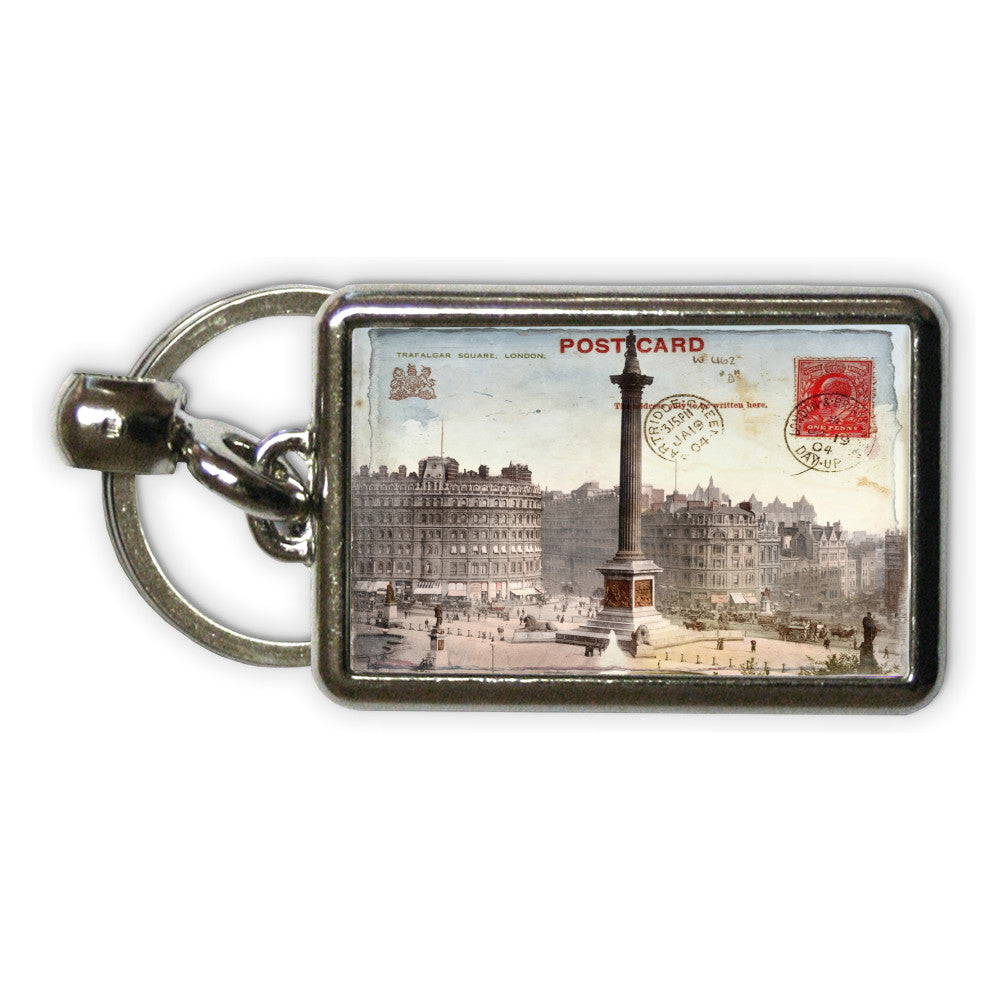 Trafalgar Square, London Metal Keyring