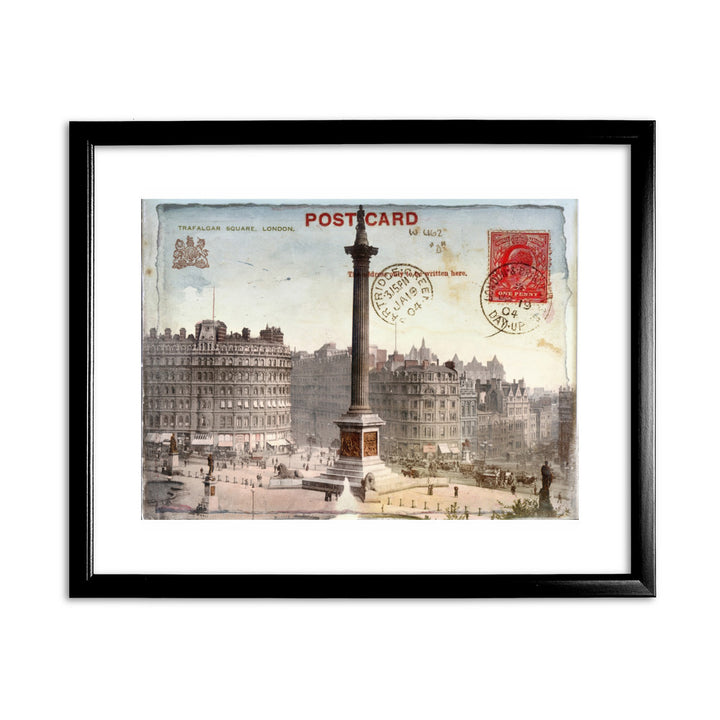 Trafalgar Square, London 11x14 Framed Print (Black)