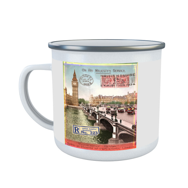 Westminster Bridge, London Enamel Mug