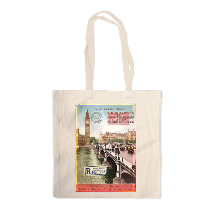 Westminster Bridge, London Canvas Tote Bag