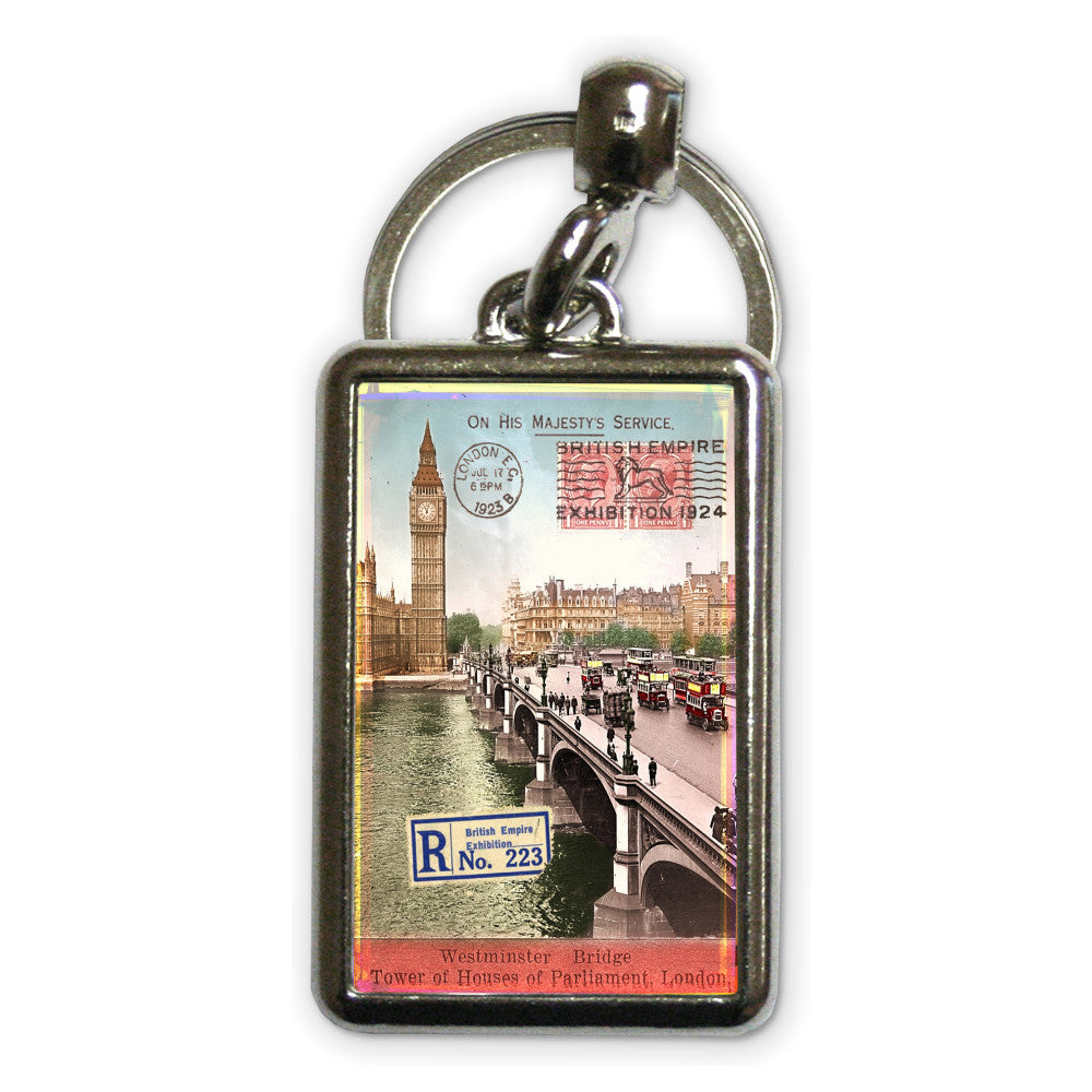Westminster Bridge, London Metal Keyring