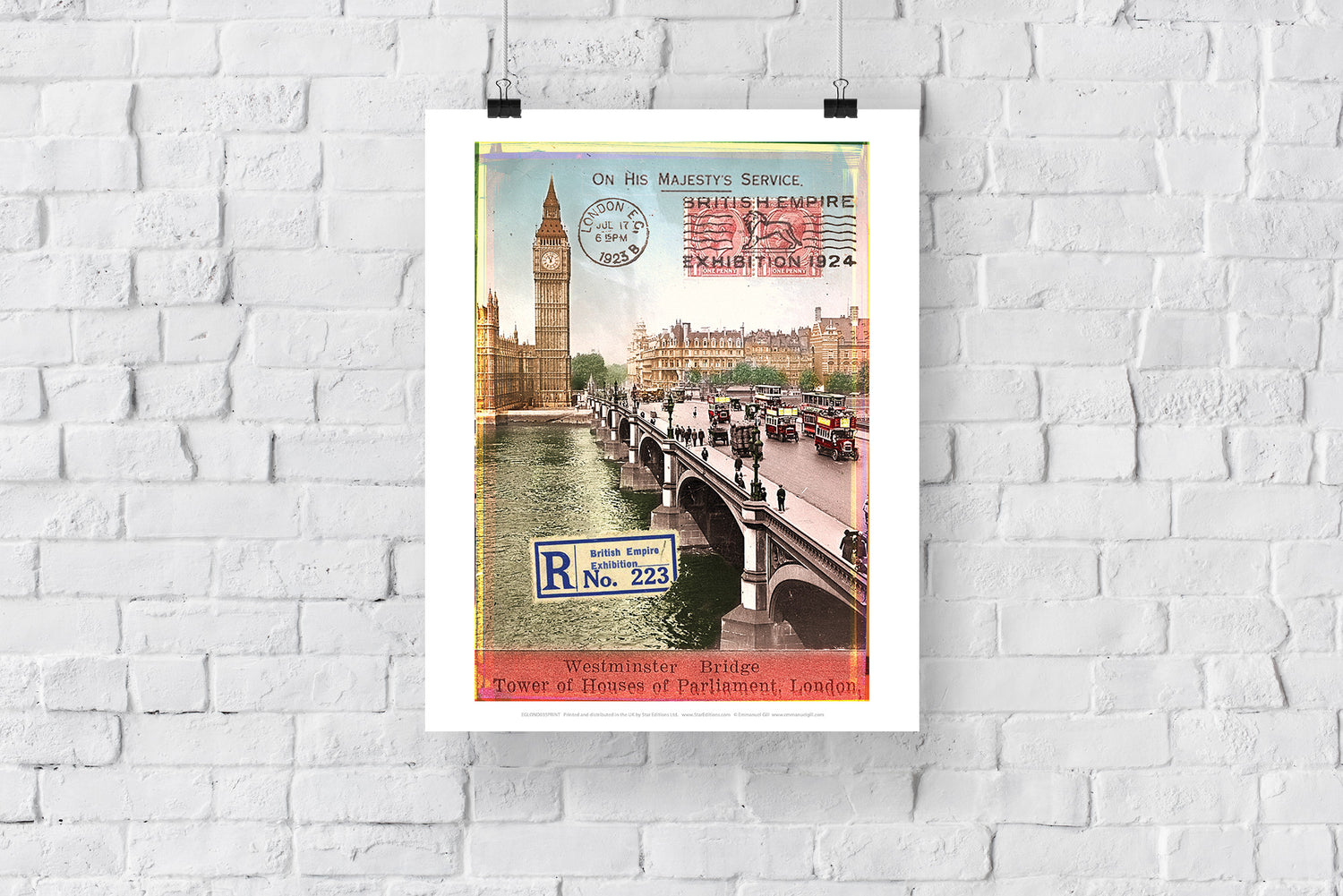 Westminster Bridge, London - Art Print