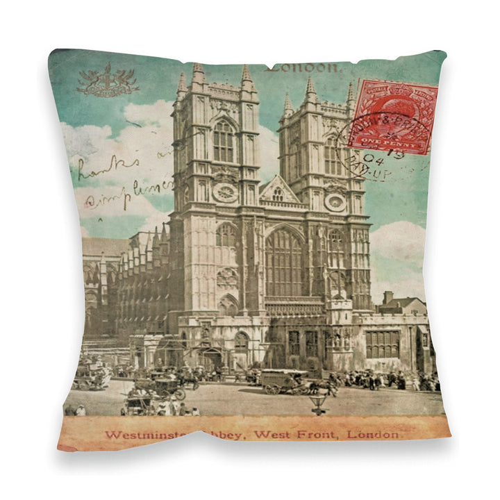 Westminster Abbey, London Fibre Filled Cushion