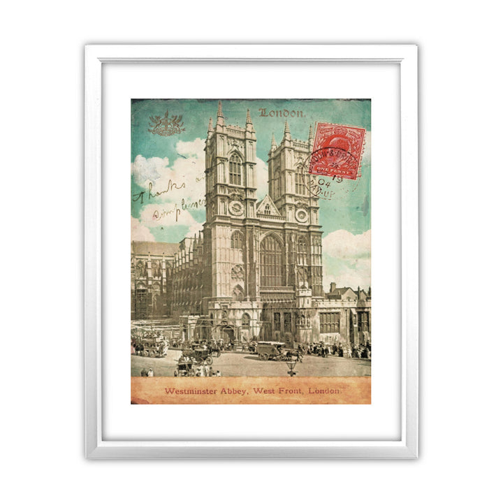 Westminster Abbey, London 11x14 Framed Print (White)