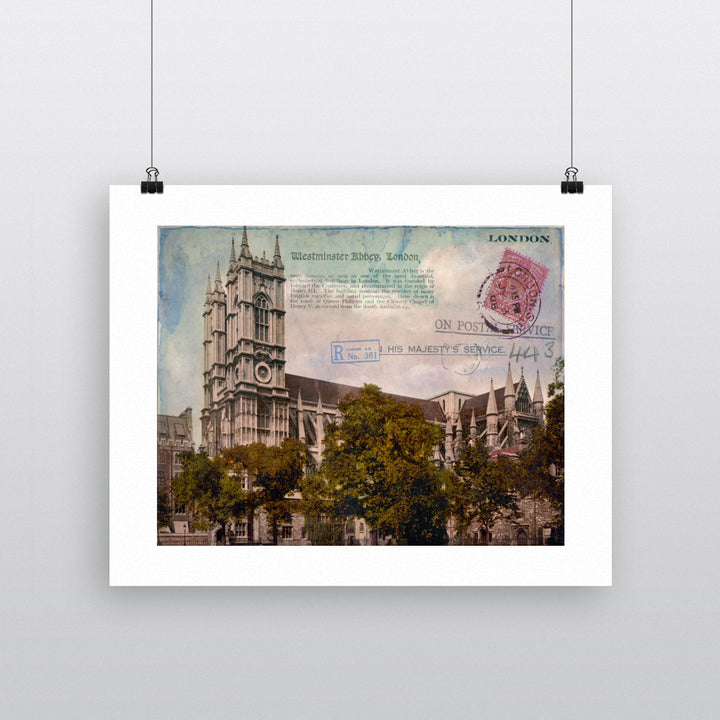 Westminster Abbey, London 90x120cm Fine Art Print