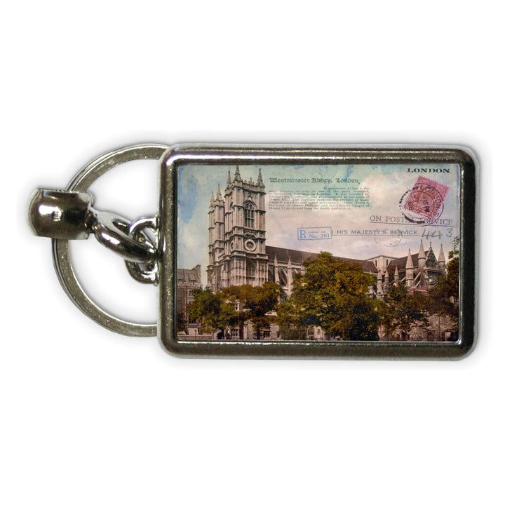 Westminster Abbey, London Metal Keyring
