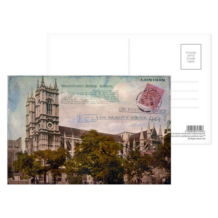 Westminster Abbey, London Postcard Pack
